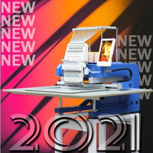 Flat/cap Single head embroidery machinesingle head large computer embroidery machine