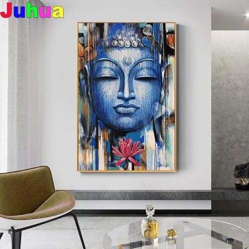 Abstract Buddhism 5d diy diamond embroidery full square round drill lord buddha religious diamond painting mosaic kit wall art