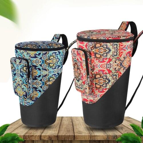 African Drum Bag 10/12 Inch Shoulders Plus Cotton Thickened Waterproof Personality Tambourine Backpack