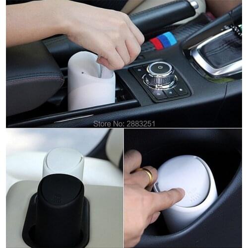 Car Styling Car Mini Soft Silicone Trash bin Garbage pocket for Nissan qashqai mazda 3 6 SUBARU Forester SUZUKI sx4 Accessories