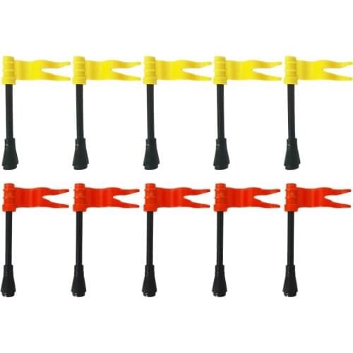 Colored Wave Flags for City Square Ninja Police Castle Knight Holiday Sport Mall Building Block Figure