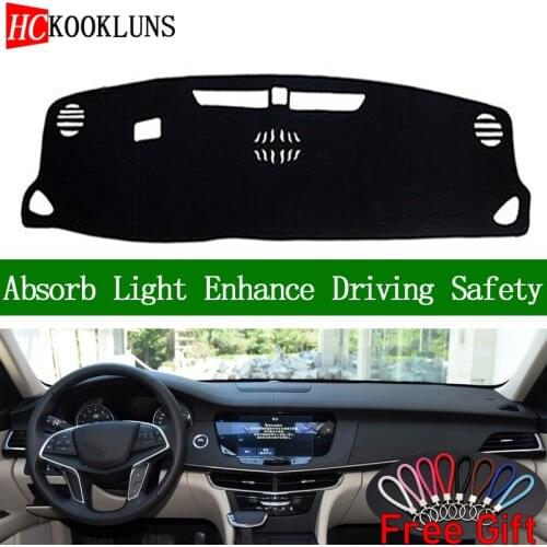 For Cadillac CT6 2016 2017 2018 2019 Dashboard Cover Sun Shade Dash Mat Pad Carpet Car Stickers Interior Accessories