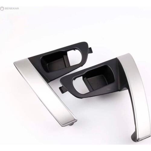 Door Handle Base Internal Handle Silver Handle Cover for Nissan QASHQAI J10 2007 2008 2009 2010 2011 2012 2013 2014