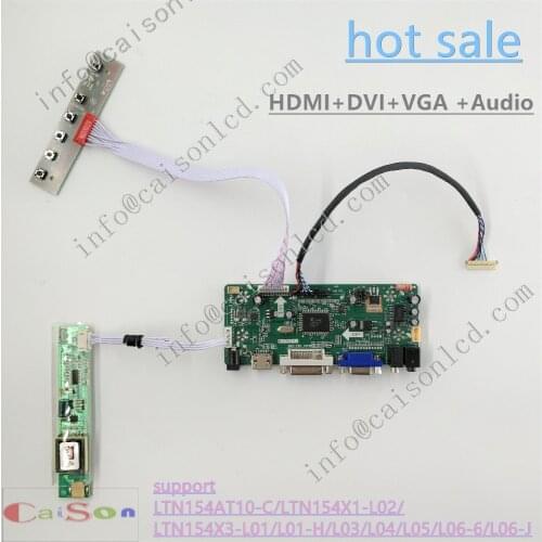 DVI-VGA-AUDIO-of LCD main board driver LTN154AT10-C/LTN154X1-L02/LTN154X3-L01/L01-H/L03/L04/L05/L06-6/L06-J