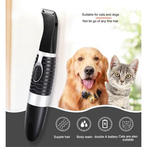 KEMEI Pets Hair Clippers Dog Hair Shaver Grooming Kit AA Battery Shaver with Guide Comb KM-5002