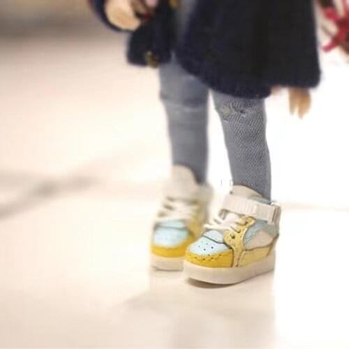 OB11 baby shoes small cloth Blythe shoes Yosd sneaker ● Contrast color sneaker ● OB24 medium cloth Doll accessories
