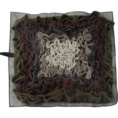 45*45cm Dog square Sniffing Training Mat Dog Washable Puzzle Training Blanket Pet Multicolor Nasal Congestion Mat