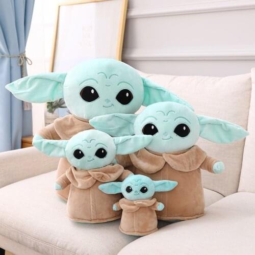 Disney Star Wars Kawaii Yodababy Plush Toys Doll Pillow Cushion Mandalorian Cartoon Baby Dolls Comfortable Toy For Children Gift