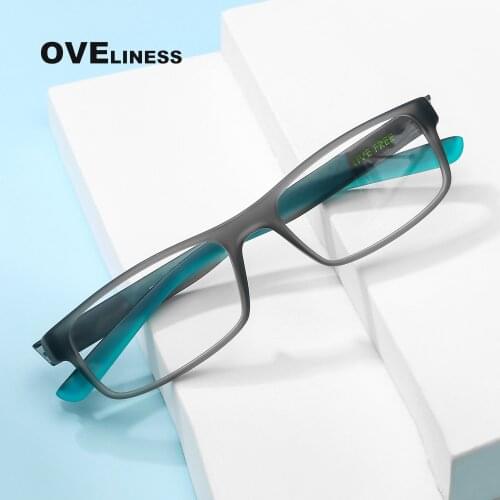 Fashion Square Glasses Frame Women Men Optical sport eyeglasses Ultralight Myopia Prescription glasses tr90 eyewear Spectacles