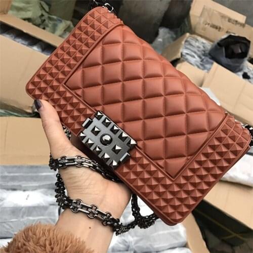 Fashion Women PVC Messenger Bags High Quality Chain Ladies Handbags Crossbody Bag 2021 Luxury Deisgner Female Shoulder Bag
