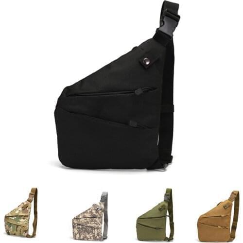 Mens Personal Pocket Shoulder Bag Waterproof Bicycle Anti-theft Crossbody Chest Bag Casual Cycling Sports Messenger Bag