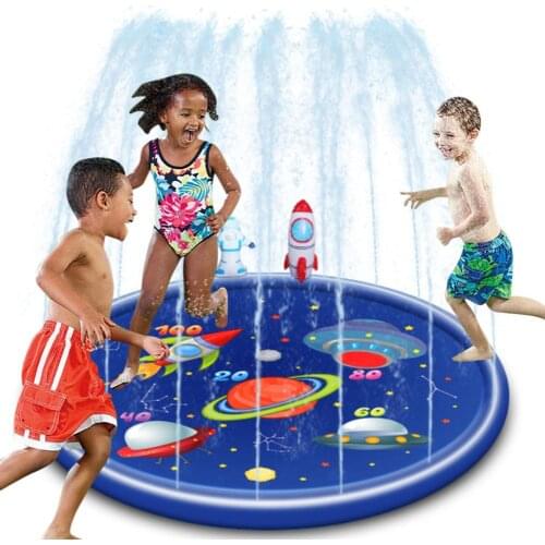 Inflatable Water Spray Mat Outdoor Summer Children Play Water Sprinkler Mat Parent-child Interactive Game Mat