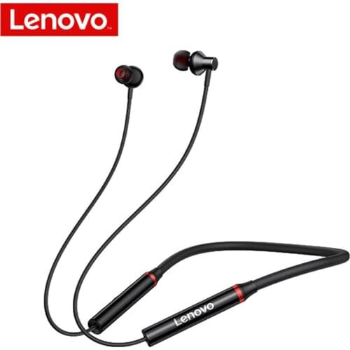 Original Lenovo HE05 TWS Bluetooth 5.0 Wireless Magnetic Neckband Running Sports Headset Earplug with Waterproof Noise Canceling