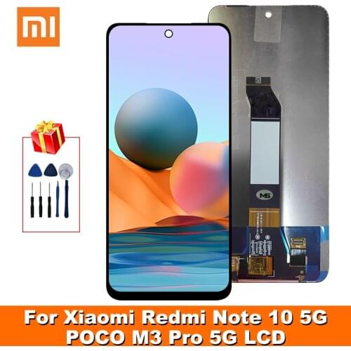 6.5" For Xiaomi Redmi Note 10 5G M2103K19G LCD Display Replacement Touch Screen Parts For POCO M3 Pro 5G M2103K19PI LCD