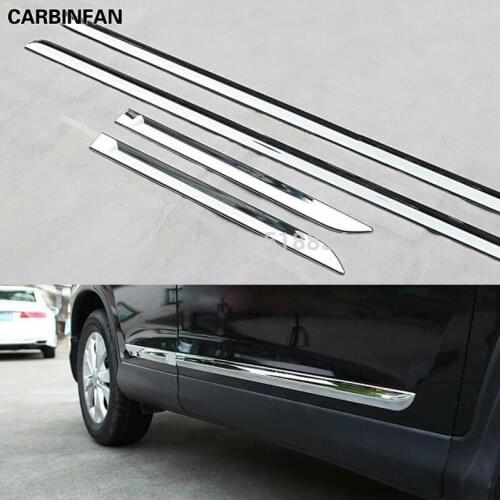 FIT FOR HONDA CRV CR-V 2012 2013 2014 2015 CHROME SIDE DOOR BODY MOLDING TRIM COVER LINE GARNISH PROTECTOR ACCESSORIES 4PCS/SET