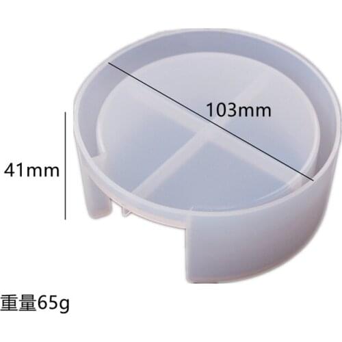Diy Crystal Drop Epoxy coasters round coasters box storage box silicone mirror mold