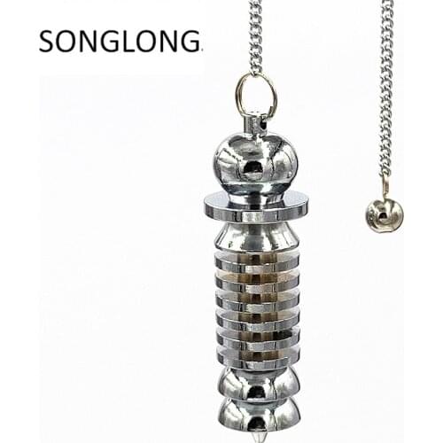 Witch pendant pendulum dowsing Scrying Point Ball Egyptian Coil copper pendulo radiestesia pendants for jewelry making