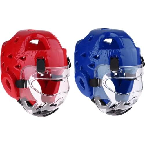 Kids Youth PU MMA Boxing Helmet Muay Thai Head Face Guard Karate Taekwondo Training Headgear for Boys Girls