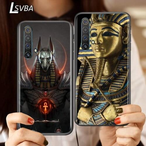 Silicone Cover Egypt Nefertiti Anubis Ankh For Realme V15 X50 X7 X3 Superzoom Q2 C11 C3 7 7i 6s 6 5 Global Pro 5G Phone Case