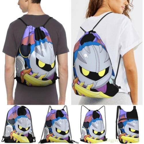 Super Smash Bros. Meta Knight Men Outdoor Travel Gym Bag Waterproof Drawstring Backpack Women Fitness Swimming Bag