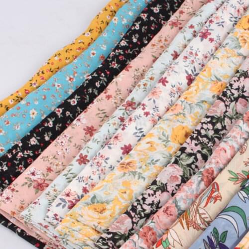 On Sale New Print Chiffon Fabric Summer Fashion Shirt Scarf Floral Dress Material