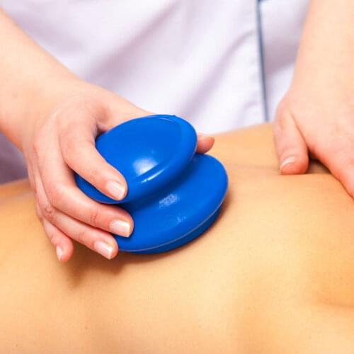 Vacuum Cans Massage Silicone Cupping Moisture Absorber Anti Cellulite Physical Therapy Health Care Blue Device 4 Pcs