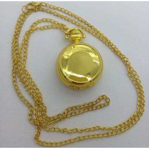 Vintage Style golden DIY pocket watch pendant wholesale free-map pocket watch good quality 25MM P28