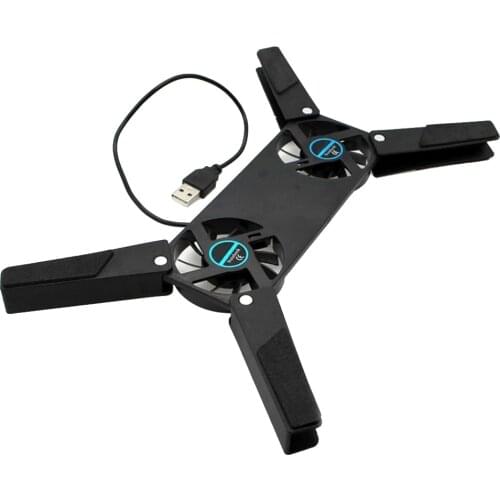 Rotatable USB Fan Cooling Pad 2 Fans Cooler Notebook Cooler Computer USB Fan Stand For 7-15 PC Laptop PC Computer Peripherals