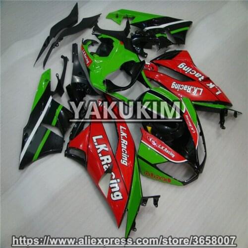 YAKUKIM ABS Injection Fairing Kits For Kawasaki NINJA ZX-6R 09-12 Year 2009 2010 2011 2012 ZX6R 09 10 11 12 Motobike Fairing New