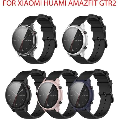 Tempered film PC Full Protector Case Cover For Amazfit GTR 2 Watch Edge Frame Shell Protect Bumper For Xiaomi Huami Amazfit GTR2