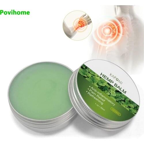 10ML 1pcs Analgesia Cream Hemp Balm Cream Knee Neck Body Pain Balm Ointment Herbal Extract Refreshing Cream Muscle Massage P0095