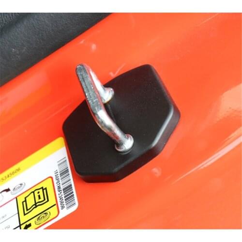 2pcs ABS Door Lock Buckle Cover Trim for Ford Mustang 2015+ Stylish Decal Car Stickers Brand New Interior Decoration