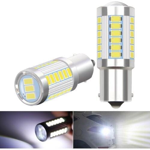 2x Ba15S 1156 P21W Bay15d 1157 Car LED Signal Bulb DRL Super Bright Fog Lamp Auto Tail Brake Reverse Parking Light 12V White Red
