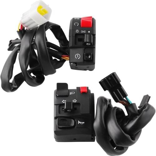 7/8" 22mm Motorcycle Switches Motorbike Horn Button Turn Signal Electric Fog Lamp Light Start Handlebar Controller Switch