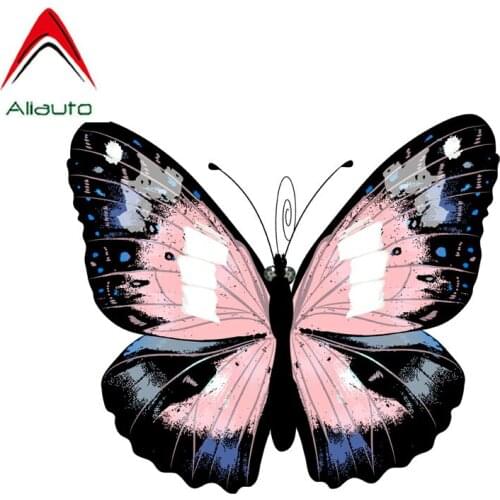 Aliauto Beautiful Butterfly Car Sticker High Quality PVC Decals for Chevrolet Volkswagen Honda Hyundai Kia Lada,14CM*12CM