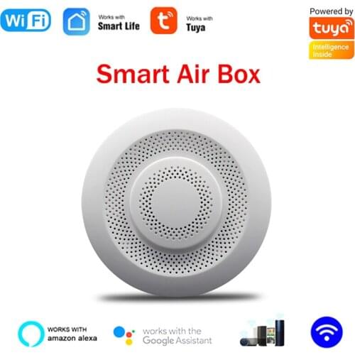 Tuya Digital CO2 VOC Detector Air Monitor Formaldehyde Carbon Dioxide Sensor Wifi Home Automation Warning Alarm Detector