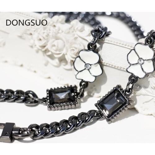 Designer chain strap heart beading metal chain for handbag bag parts Accessories Hardware qualityare quality