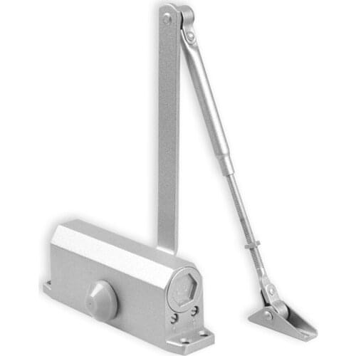 Door Closer Adjustable Threshold Speed Limiter Spring Hydraulic Buffer 180 Degrees Without Positioning Closers
