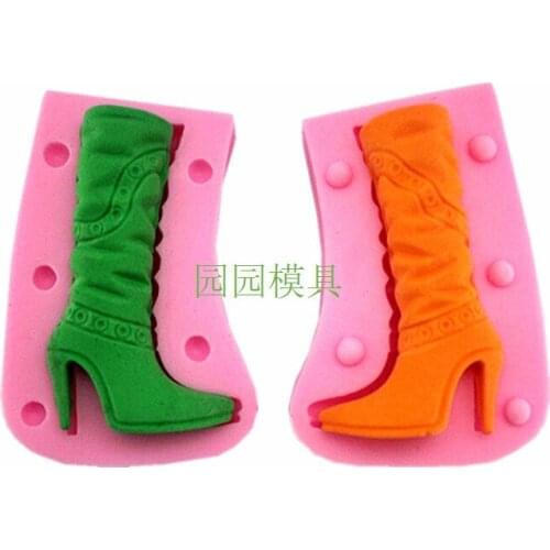 F1017 Boots Silicone Fondant Mold Gum Paste Cake Decorating cake topper Mould