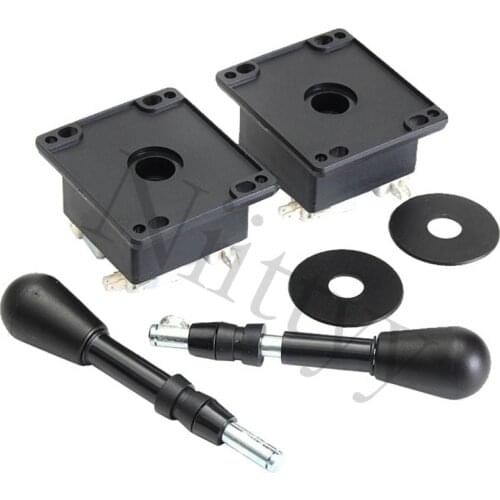 2pcs Arcade Spanish Joystick Rocker Black Ellipse Doll Machine Joystick Game Machine Spain Rocker Gamepad