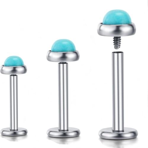 JUNLOWPY Stainless Steel Internally Thread Lip Rings Labret Monroe Nose Studs Piercing Body Jewelry Tragus Helix Earring 200pcs