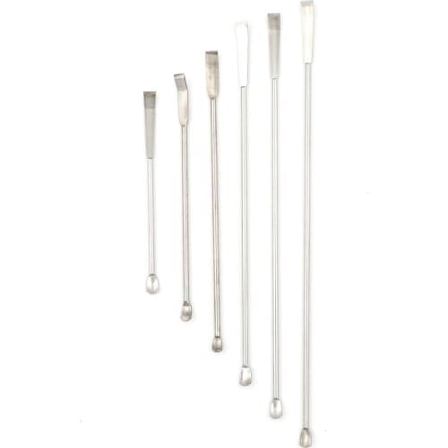 10cm-22cm Medicinal Spoon Stainless Steel Spatula Shovel Head Experiment Pharmacy Lab Use