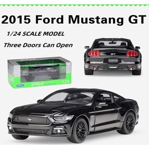 WELLY 1/24 2015 Ford Mustang GT Diecast Simulation Model Alloy Car