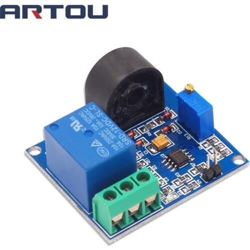 1PCS 5A Overcurrent Protection Sensor Module AC Current Detection 12V Relay Module