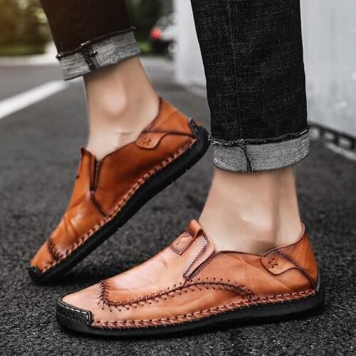 Mens Casual Shoes Mens Fashion Mens Shoes Korean-Style Casual Shoes Men Loafer Shoes Leather Shoes Men Shoes Men