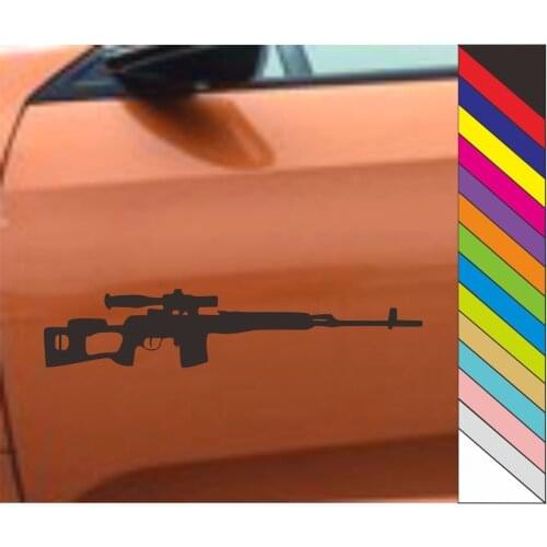 Dragunov Sniper Waterproof Vinyl Decal Sticker toy Styling Window Laptop 24x5cm