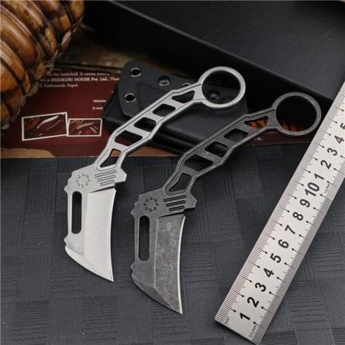 Karambit 440C fixed blade claw knife CSGO tactical self defense survival pocket knives and camping outdoor hunting EDC knifes