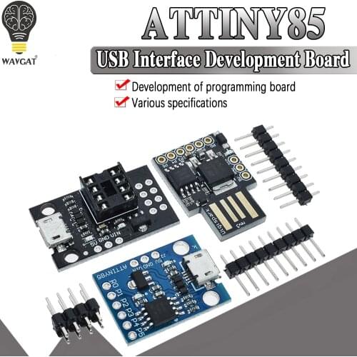 Official Blue Black TINY85 Digispark Kickstarter Micro Development Board ATTINY85 module for Arduino IIC I2C USB