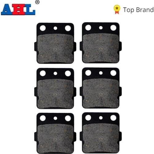 AHL Motorcycle Front and Rear Brake Pads for Honda ATC250 RD 83-84 TRX 300 93-11 TRX400EX TRX 400EX 99-09 Fourtrax / Sportrax