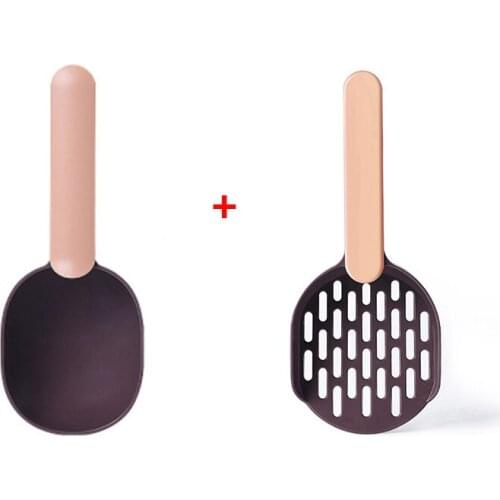 Pet Cat Dog Food Shovel Mutli-function Feeding Scoop Spoon with Sealing Bag Clip Creative Measuring Cups Useful Pooper Scoopers